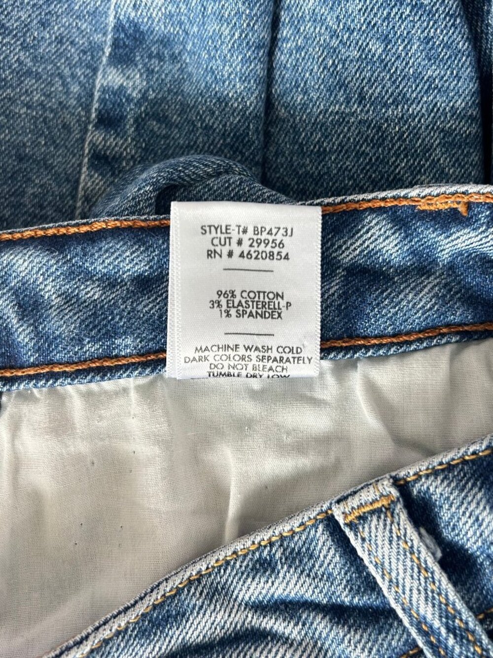 Just Black Denim Seamed Barrel Jeans High Rise Raw Hem Medium Wash Size 24 - Picture 8 of 11